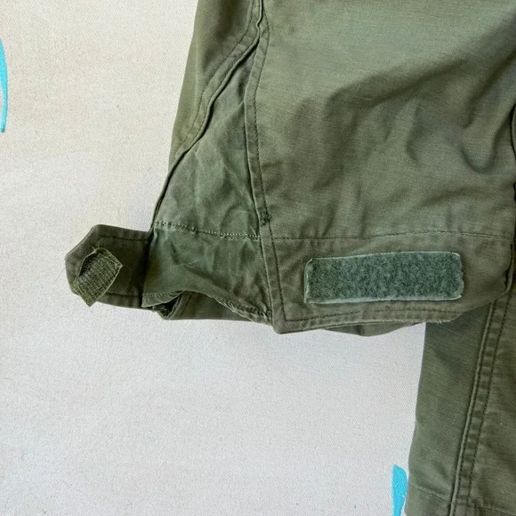 Vintage 1960s US Military M-65 Hooded Field Jacket Medium Army OG-107 No Liner - Picture 12 of 16